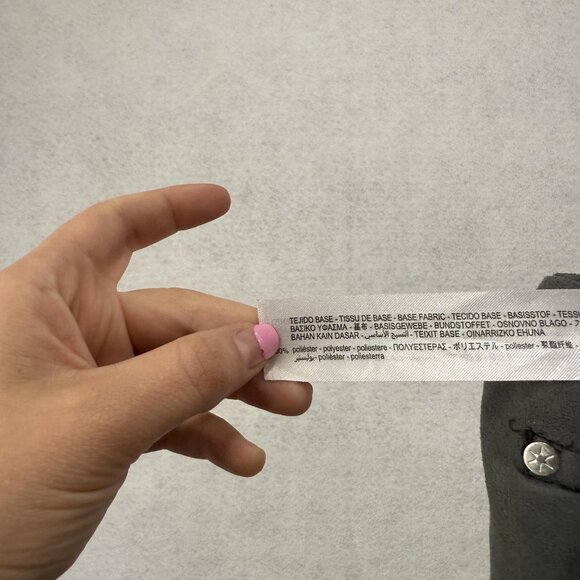 Zara Pants Womens Medium Black High Rise Faux Leather Slim Fit 5 Pocket Stretch - Picture 14 of 16